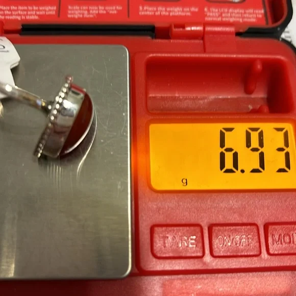 CARNELIAN NEW Sterling silver carnelian ring size 10 - Picture 6 of 8